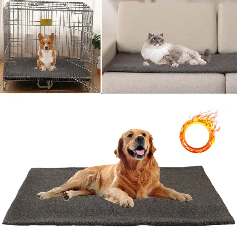 Self-Warming Pet Mat for Dogs and Cats - Thermal Bed Pad for Indoor and Outdoor Use