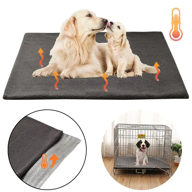 Self-Warming Pet Mat for Dogs and Cats - Thermal Bed Pad for Indoor and Outdoor Use