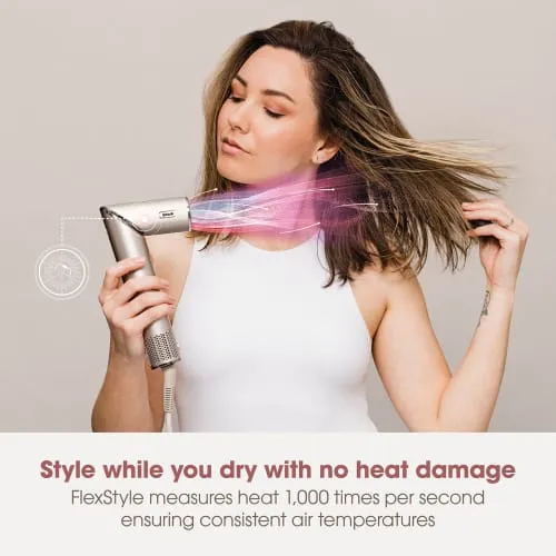 Shark FlexStyle Air Styler & Hair Dryer with 5 Attachments - Stone | HD440SLUK