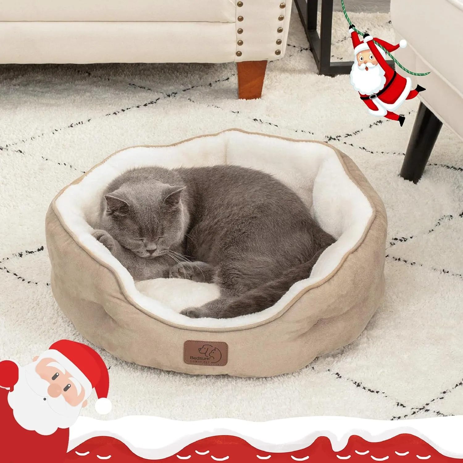 Slip-Resistant & Washable Pet Bed