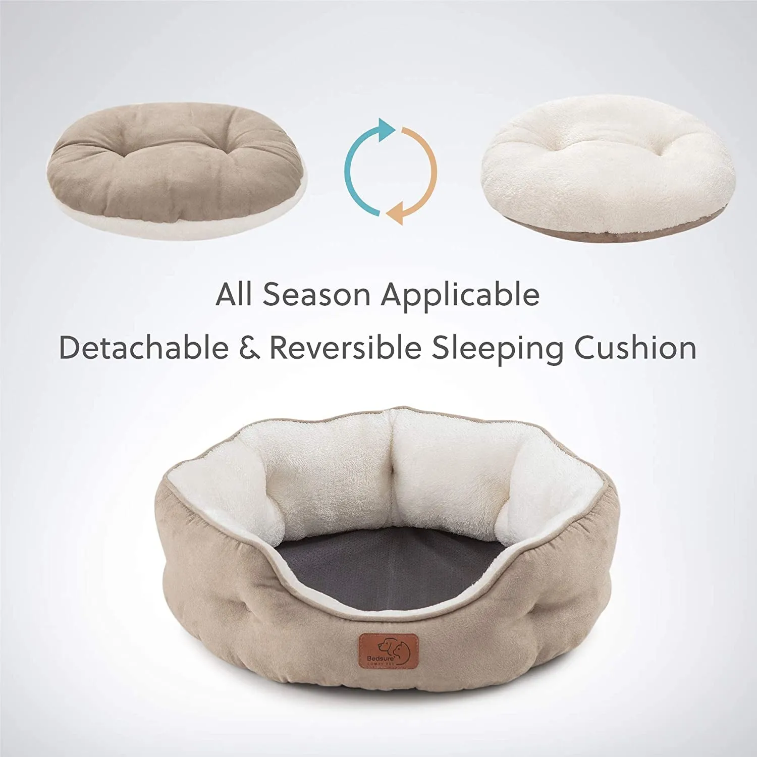 Slip-Resistant & Washable Pet Bed