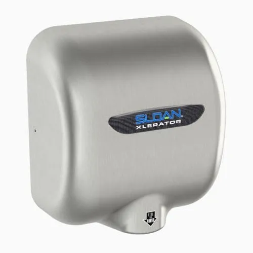 Sloan® XLERATOR® EHD-501-BN Hand Dryer - "Brushed Nickel" (Satin Stainless Steel) High Speed Automatic Surface-Mounted