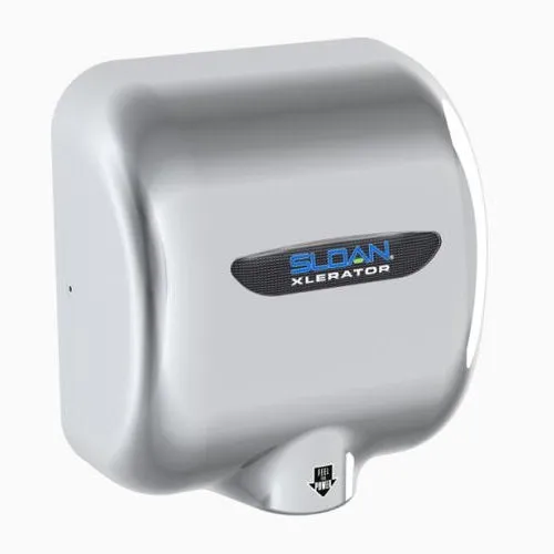 Sloan® XLERATOR® EHD-502-CP Hand Dryer  - Polished Chrome Platting on Zinc Alloy High Speed Automatic Surface-Mounted (208V-277V)