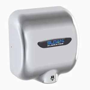 Sloan® XLERATOR® EHD-502-CP Hand Dryer  - Polished Chrome Platting on Zinc Alloy High Speed Automatic Surface-Mounted (208V-277V)