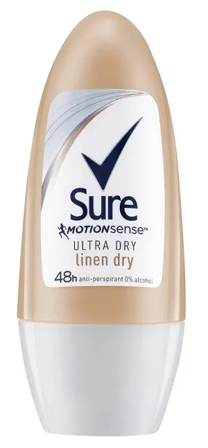 Sure Anti-Perspirant Deodorant Roll On Linen Dry 50 ml