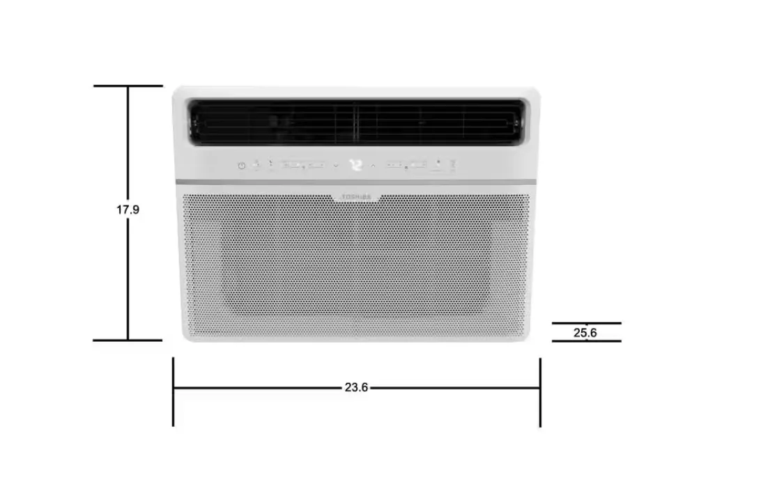 Toshiba 14,500 BTU 115-Volt Smart Wi-Fi Touch Control Window Air Conditioner with Remote for upto 700 sq. ft.