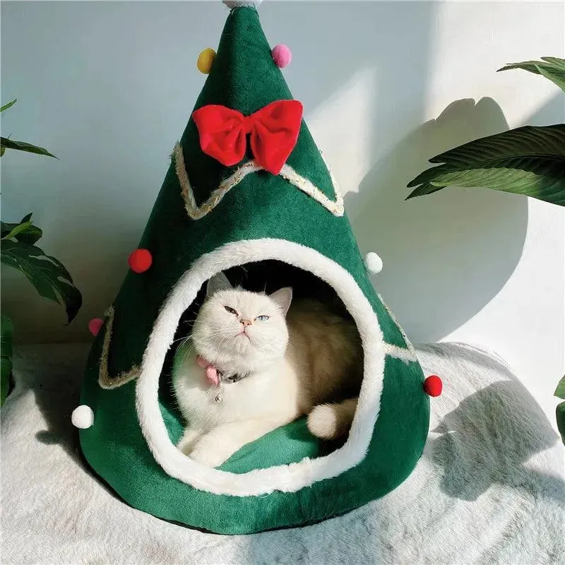 YOKEE Christmas Cozy Nest Bed